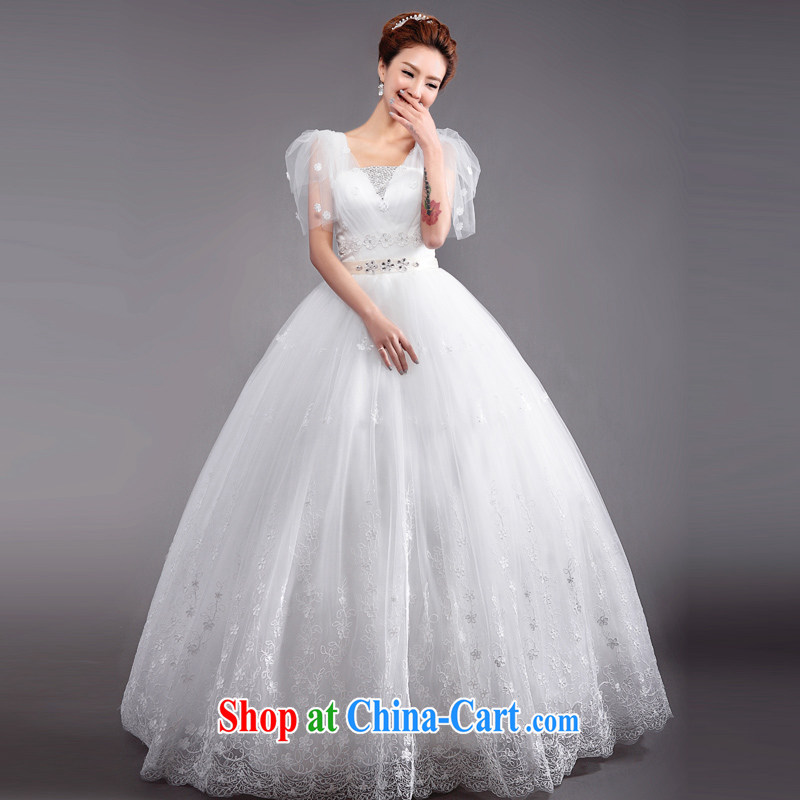 Beijing, Hong Kong, 2015 as soon as possible new spring and summer wedding dresses Korean version with a princess field shoulder wedding XXXL