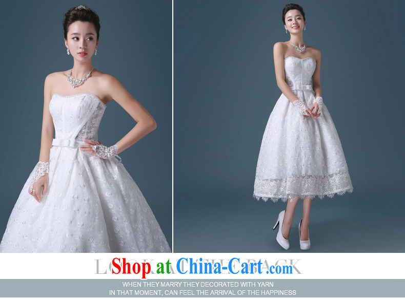 Code Hang Seng bridal 2015 short wedding dresses Korean version white spring and summer lace bare chest beauty lace A Field dress wedding dresses the Korean Hanbok, and exquisite craftsmanship -- White XXL pictures, price, brand platters! Elections are good character, the national distribution, so why buy now enjoy more preferential! Health