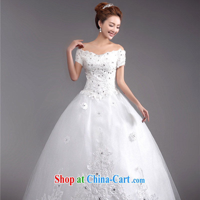 The Champs Elysees, as soon as possible, marriages wedding dresses the Field shoulder new 2015 stylish Korean video thin large, with winter wedding white XXL, Hong Kong, and, on-line shopping