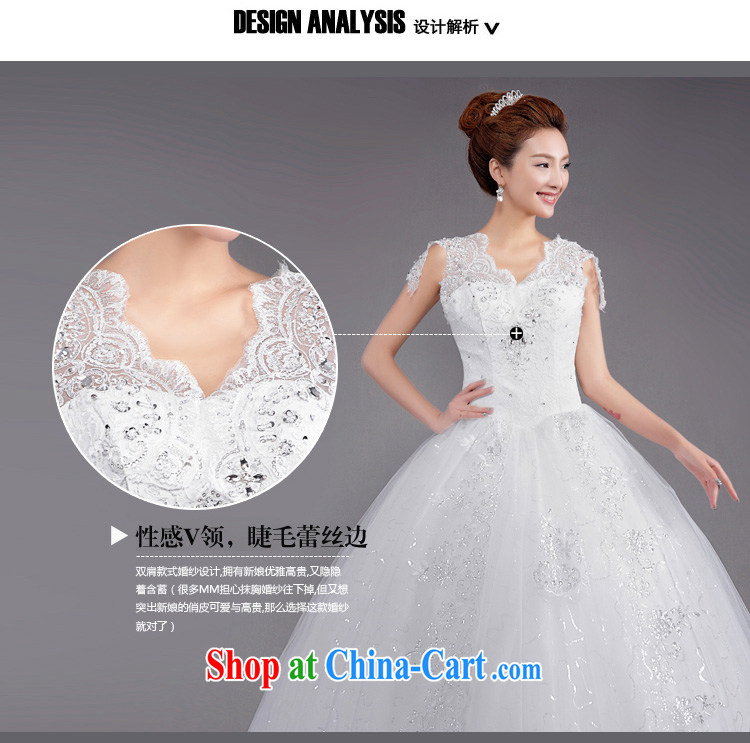 Beijing, Hong Kong, 2015 as soon as possible new Korean fashion shoulders V collar with bridal beauty graphics thin retro lace larger white wedding white XXL pictures, price, brand platters! Elections are good character, the national distribution, so why buy now enjoy more preferential! Health