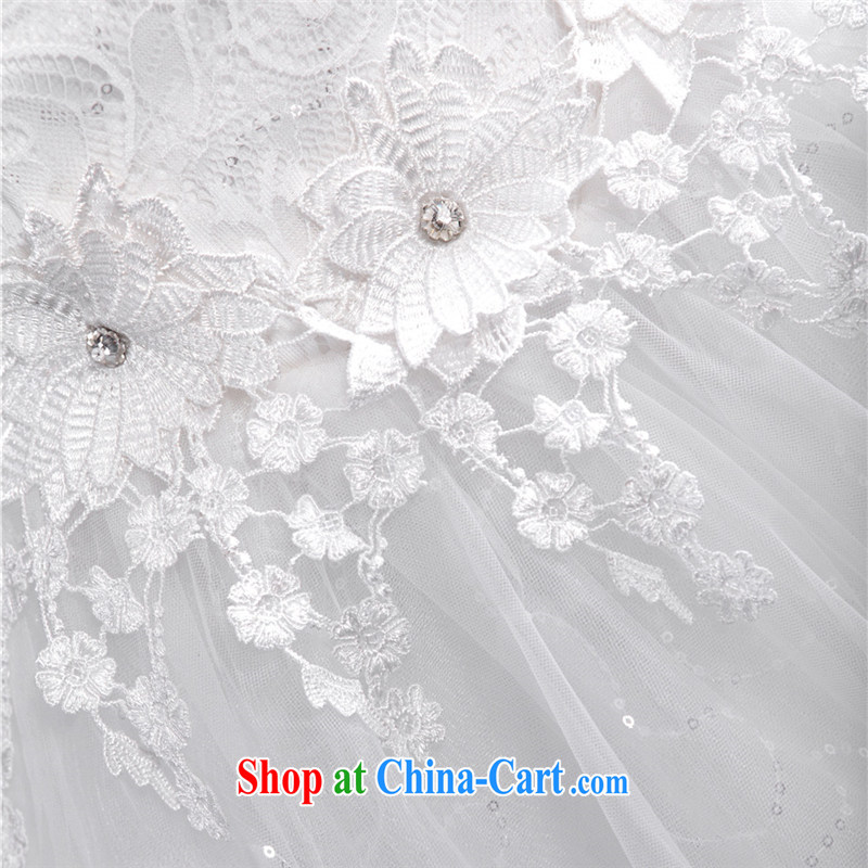 The Champs Elysees, as soon as possible, 2015 spring and summer new stylish bridal Princess a shoulder strap with wedding dresses retro beauty graphics thin white XXL, Hong Kong, and, shopping on the Internet