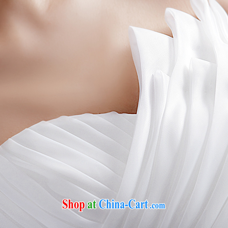 Beijing, Hong Kong, 2015 as soon as possible new shadow floor wedding dresses Korean wiped his chest to Princess bride's wedding, tied with wedding white XXL, Hong Kong, Seoul, and shopping on the Internet