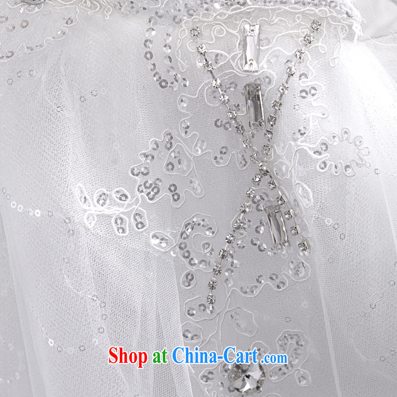 The Champs Elysees, as soon as possible, spring 2015 new marriage wedding Korean version only the US tied with lace thin shape wipe his chest, wedding white XXL, Hong Kong, Seoul, and shopping on the Internet