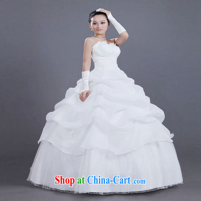 A Chinese wedding dresses 2015 new Korean Princess Mary Magdalene chest graphics thin shaggy dress bridal wedding dresses photo building wedding theme costumes, view a photo double zipped XXL, property, language (wuyouwuyu), online shopping