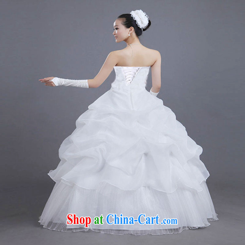 A Chinese wedding dresses 2015 new Korean Princess Mary Magdalene chest graphics thin shaggy dress bridal wedding dresses photo building wedding theme costumes, view a photo double zipped XXL, property, language (wuyouwuyu), online shopping