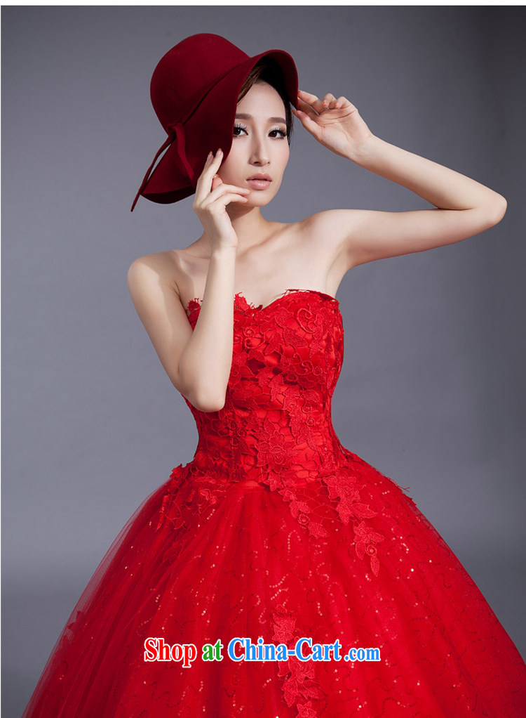 Red wedding dresses lace new 2015 modern bride Korean version with cultivating the code binding with retro graphics thin red XXL pictures, price, brand platters! Elections are good character, the national distribution, so why buy now enjoy more preferential! Health