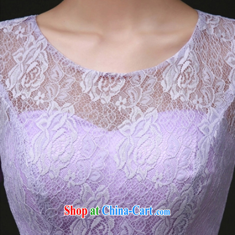 A Chinese Evening Dress 2015 spring and summer new bridesmaid serving short bridesmaid dress the dress wedding toast service bridal gown Evening Dress purple, and a property language (wuyouwuyu), and shopping on the Internet