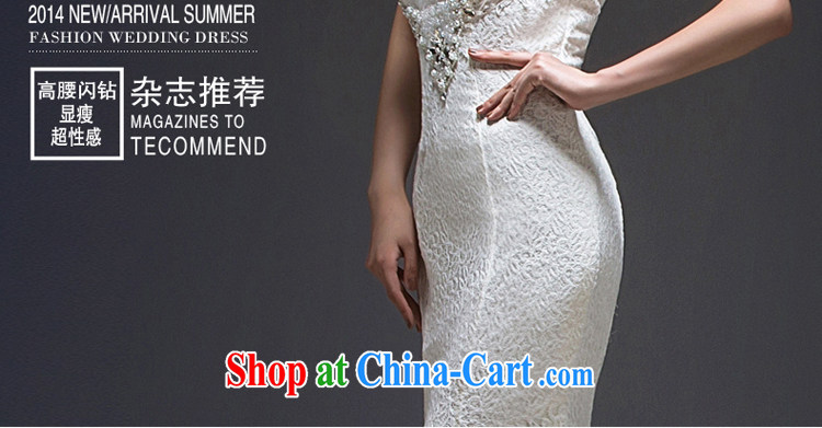 Also Hang-tail crowsfoot wedding dresses 2015 new lace-up waist and back exposed binding with parquet drill out yarn and white XL pictures, price, brand platters! Elections are good character, the national distribution, so why buy now enjoy more preferential! Health