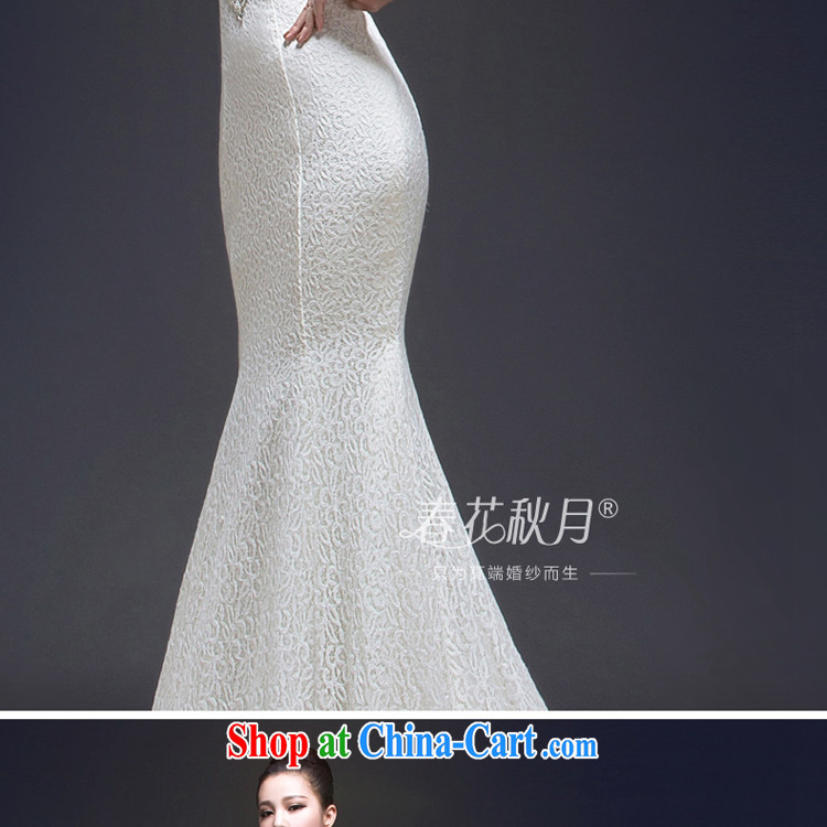 Also Hang-tail crowsfoot wedding dresses 2015 new lace-up waist and back exposed binding with parquet drill out yarn and white XL pictures, price, brand platters! Elections are good character, the national distribution, so why buy now enjoy more preferential! Health