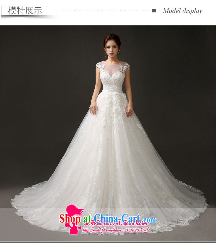 High quality new subsection, click the crafting tail wedding ultra-low-price sales boutique bridal wedding a field shoulder lace-tail wedding white. size is not in Pictures, price, brand platters! Elections are good character, the national distribution, so why buy now enjoy more preferential! Health