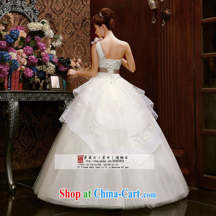 Korean Korean-style single shoulder Princess bridal lace wedding dresses 2015 spring and summer new, sweet flowers customized customer to size the do not return pictures, price, brand platters! Elections are good character, the national distribution, so why buy now enjoy more preferential! Health