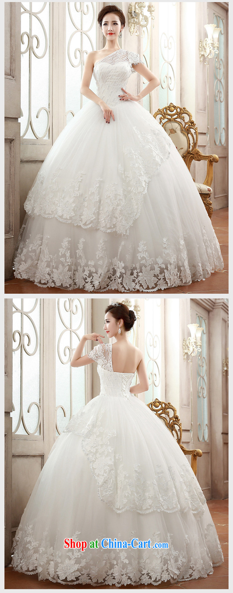 Honeymoon bridal 2015 spring and summer NEW GRAPHICS thin lace single shoulder wedding dresses with straps parquet drill Princess wedding white XL pictures, price, brand platters! Elections are good character, the national distribution, so why buy now enjoy more preferential! Health