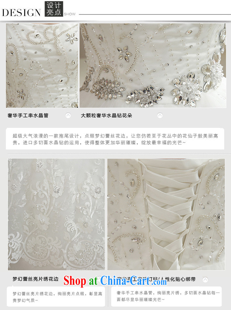 Honeymoon bride spring 2015 new female simple Erase chest parquet drill lace tail wedding dresses white XL pictures, price, brand platters! Elections are good character, the national distribution, so why buy now enjoy more preferential! Health