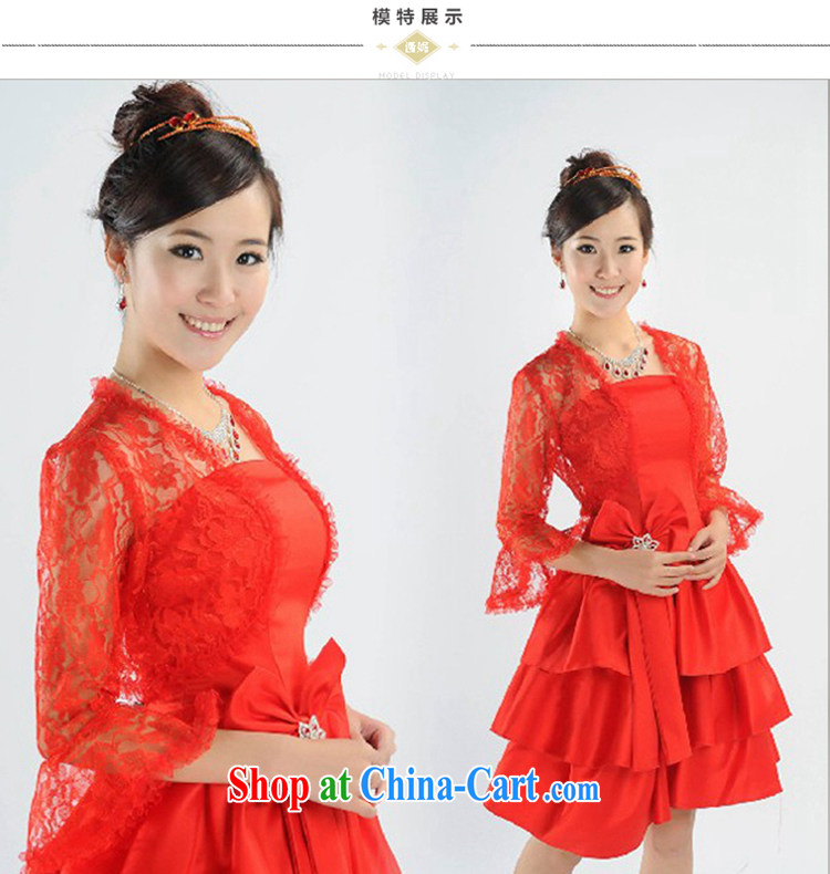 Time his bride bridesmaid girls shawl wedding lace long-sleeved wedding dress red white jacket Spring Summer and Autumn red are code pictures, price, brand platters! Elections are good character, the national distribution, so why buy now enjoy more preferential! Health