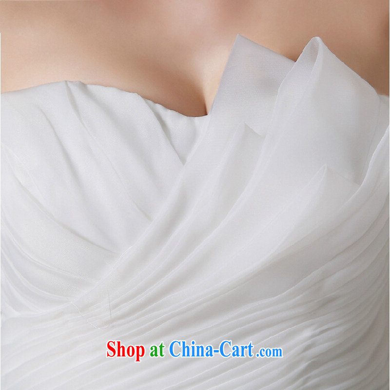 Yong-yan and 2015 spring and summer new bride's wedding dresses high-end luxury wiped his chest and tied with a video thin Korean version shaggy skirts white. size is not final, Yong Yan good offices, shopping on the Internet