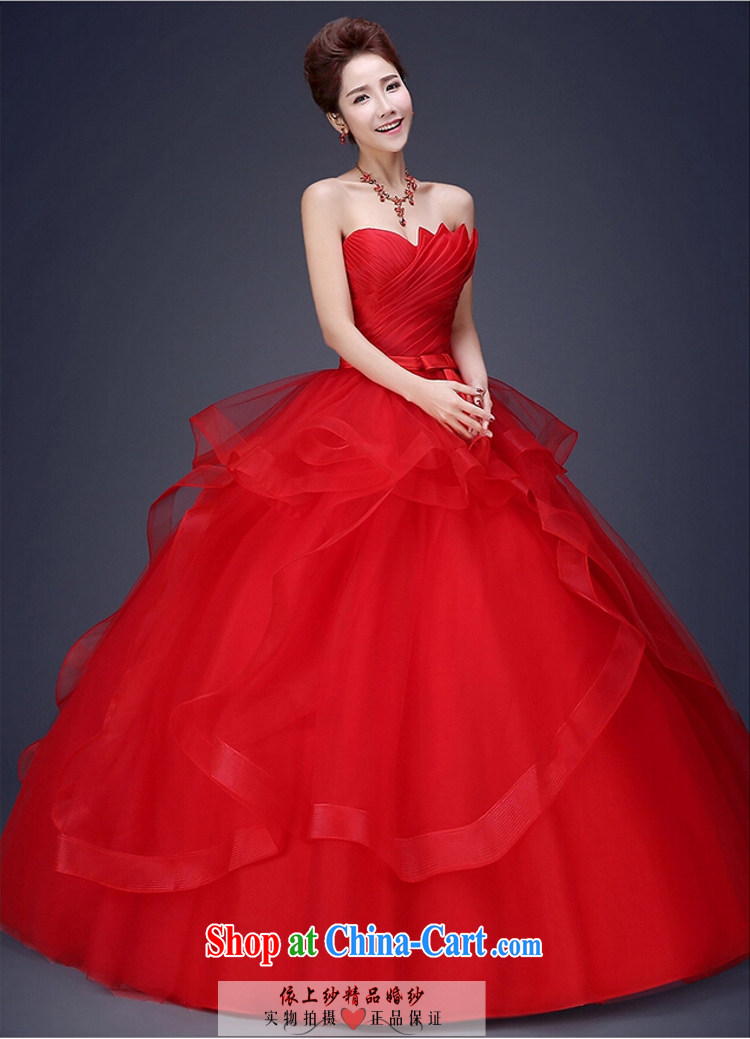 Yong-yan and wedding dresses 2015 new Korean marriages red Mary Magdalene Beauty Chest strap the code with spring and summer tied with a red S pictures, price, brand platters! Elections are good character, the national distribution, so why buy now enjoy more preferential! Health