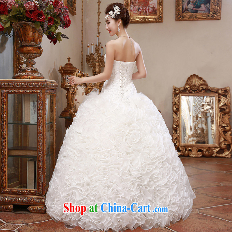 Honeymoon bride spring 2015 new girls and a field shoulder-su parquet drill lace with shaggy red wedding white XL, Honeymoon bridal, shopping on the Internet