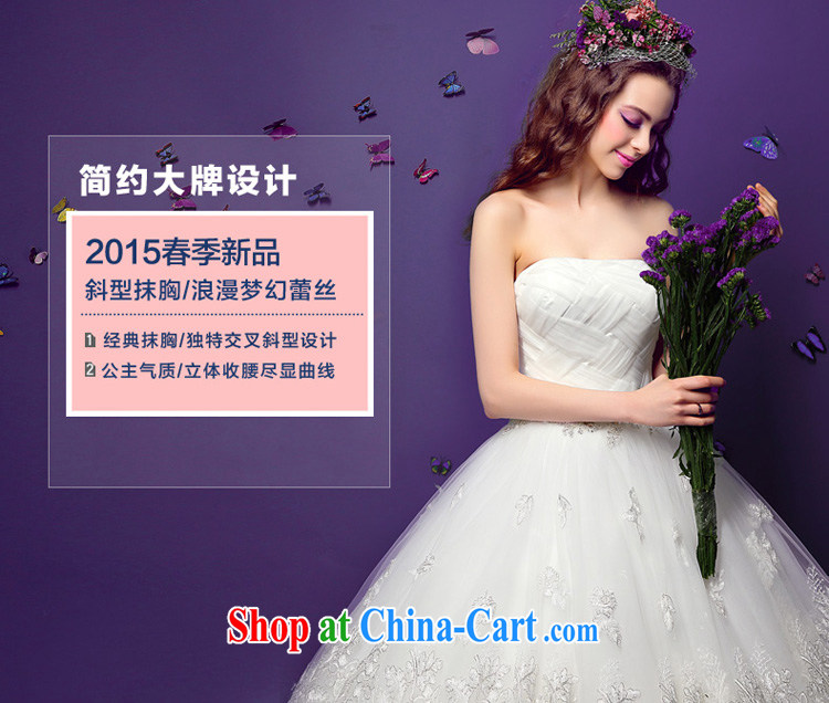 Honeymoon bridal 2015 spring female graphics thin alignment to the waist Princess Korean version wiped chest wedding white XL pictures, price, brand platters! Elections are good character, the national distribution, so why buy now enjoy more preferential! Health