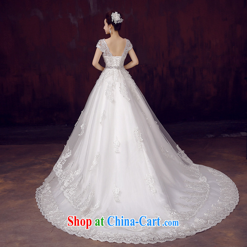 wedding dresses 2015 new summer a shoulder-tail package shoulder graphics thin straps with V for wedding, wedding-tail, XXL, dumping the woman, shopping on the Internet