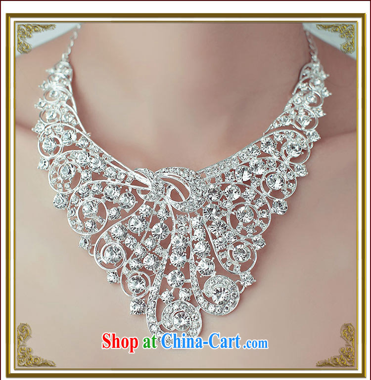 The bride's wedding dresses bridal accessories luxury diamond necklace Peacock 104 pictures, price, brand platters! Elections are good character, the national distribution, so why buy now enjoy more preferential! Health