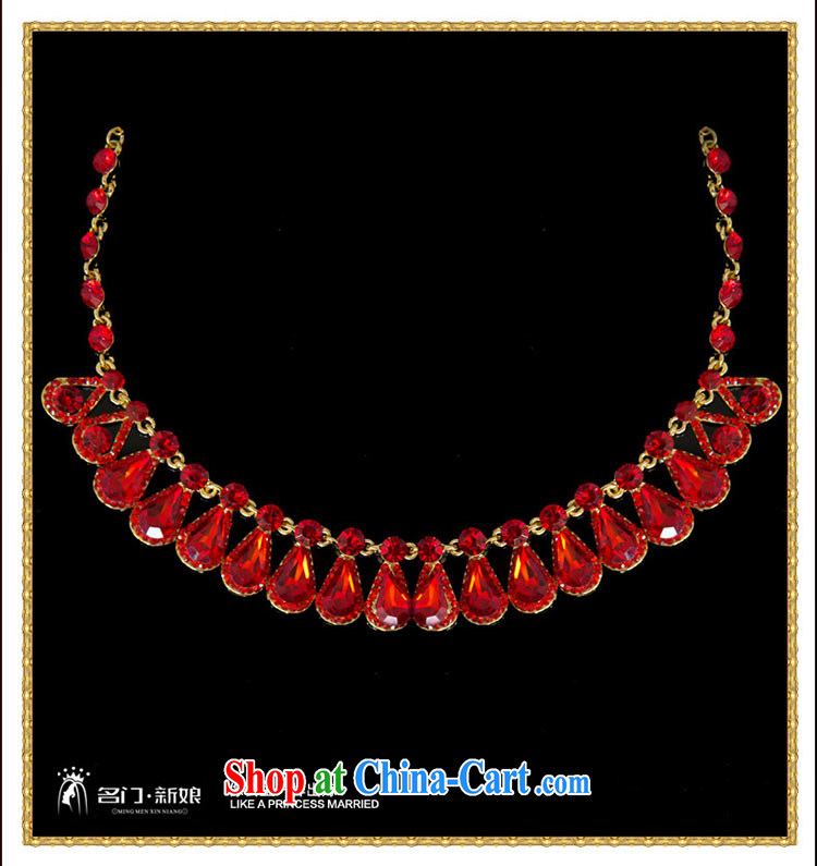 The bride's wedding dresses 2015 spring accessories red necklace bridal necklace earrings 109 pictures, price, brand platters! Elections are good character, the national distribution, so why buy now enjoy more preferential! Health