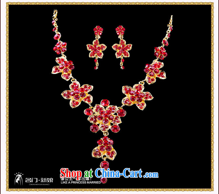 The bride's wedding dresses accessories bridal necklace luxurious drill red/Silver 113 red pictures, price, brand platters! Elections are good character, the national distribution, so why buy now enjoy more preferential! Health