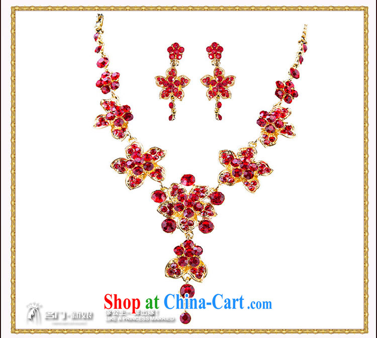 The bride's wedding dresses accessories bridal necklace luxurious drill red/Silver 113 red pictures, price, brand platters! Elections are good character, the national distribution, so why buy now enjoy more preferential! Health