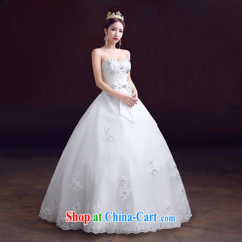 Dumping the married Yi wedding dresses new 2015 spring wiped his chest light drill with a strap graphics thin-waist wedding white XS, dumping the married Yi, shopping on the Internet