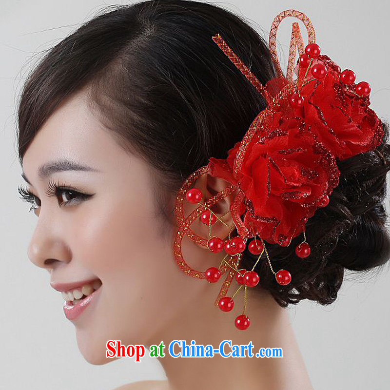 Upscale bridal wedding dresses dresses and ornaments and a Korean marriage jewelry spring 2015 New Red show