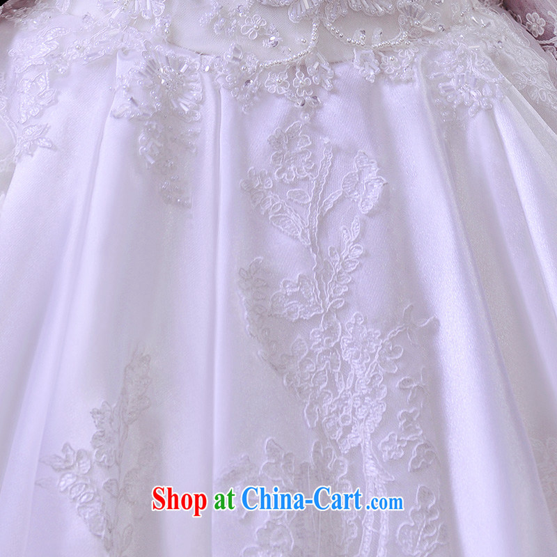 Garden wedding dresses new 2015 spring and wiped his chest wedding lace with a shoulder white tail custom S 853 white tail 1M 173 - M, garden, shopping on the Internet