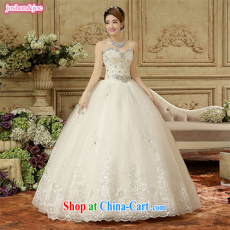 wedding dresses 2015 new Korean fashion erase chest bridal with cultivating a strap wedding Palace Princess wood drill lace white XXL pictures, price, brand platters! Elections are good character, the national distribution, so why buy now enjoy more preferential! Health