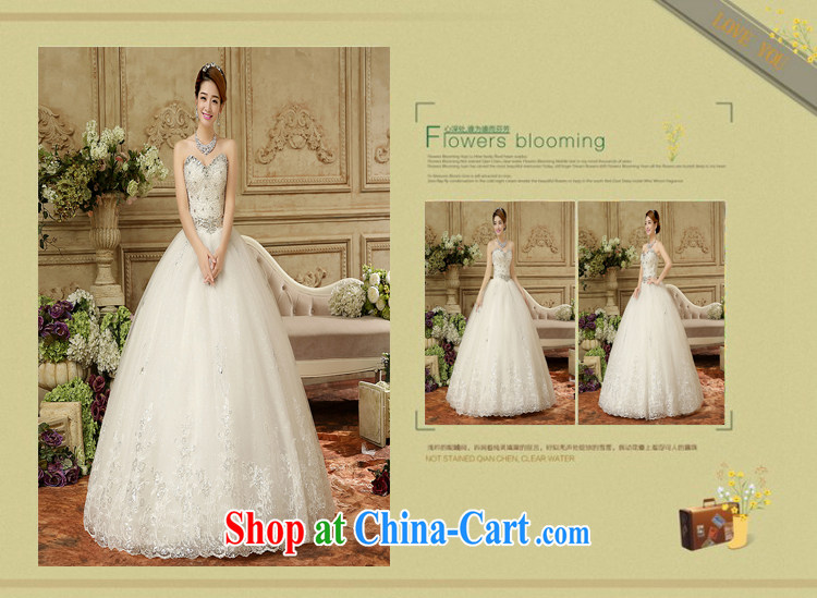 wedding dresses 2015 new Korean fashion erase chest bridal with cultivating a strap wedding Palace Princess wood drill lace white XXL pictures, price, brand platters! Elections are good character, the national distribution, so why buy now enjoy more preferential! Health