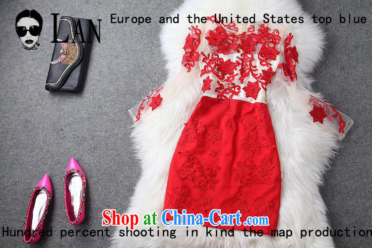 In Europe and the genuine European root to the embroidery dress toast service packages and dresses wedding T 1288 blue XL pictures, price, brand platters! Elections are good character, the national distribution, so why buy now enjoy more preferential! Health
