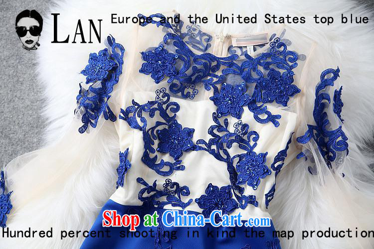 In Europe and the genuine European root to the embroidery dress toast service packages and dresses wedding T 1288 blue XL pictures, price, brand platters! Elections are good character, the national distribution, so why buy now enjoy more preferential! Health