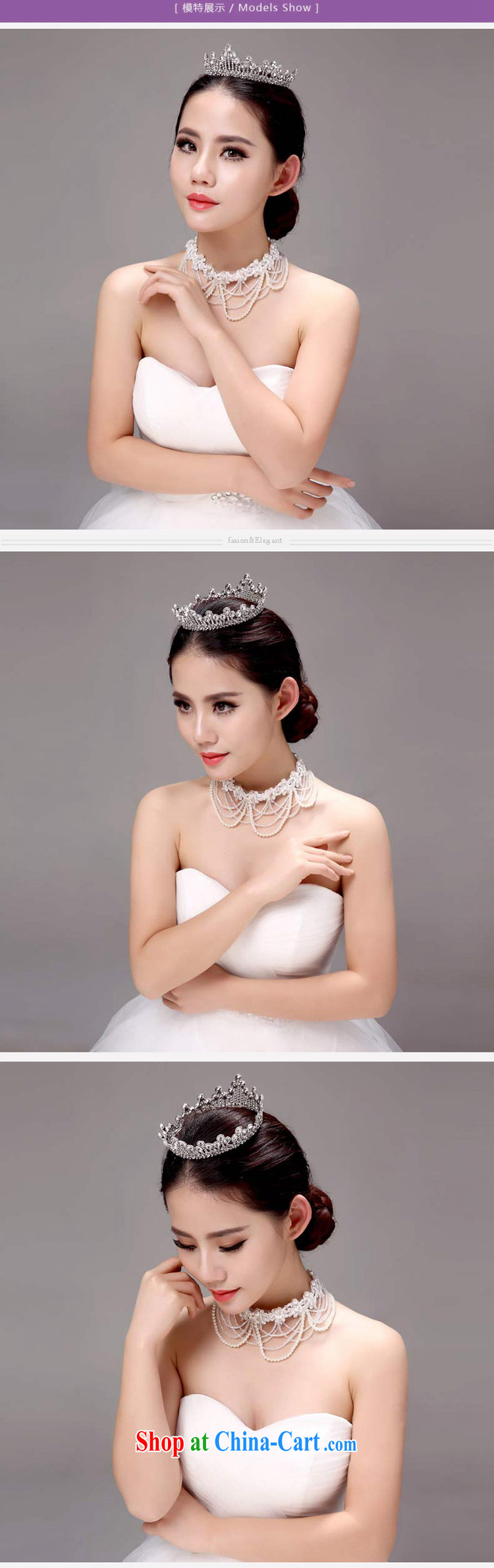 Honeymoon bride bride's hand and take bridal wedding jewelry bridal headdress bridal hair accessories large crown with white pictures, price, brand platters! Elections are good character, the national distribution, so why buy now enjoy more preferential! Health