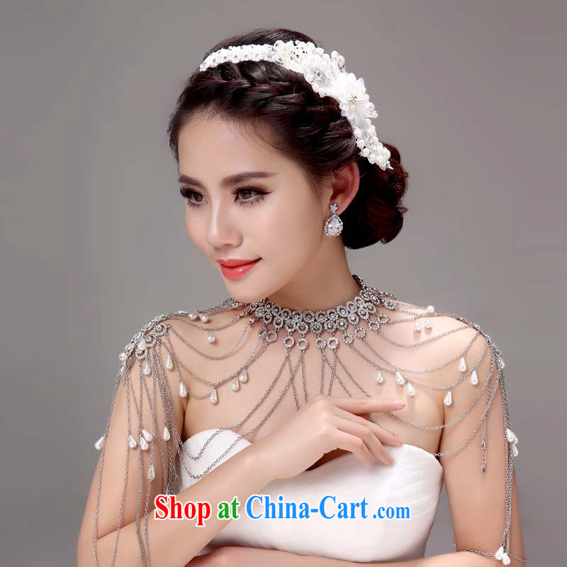 Honeymoon bridal bridal shoulder link Korean-style wedding jewelry Wedding Fashion Accessories wedding jewelry white, Honeymoon bridal, shopping on the Internet
