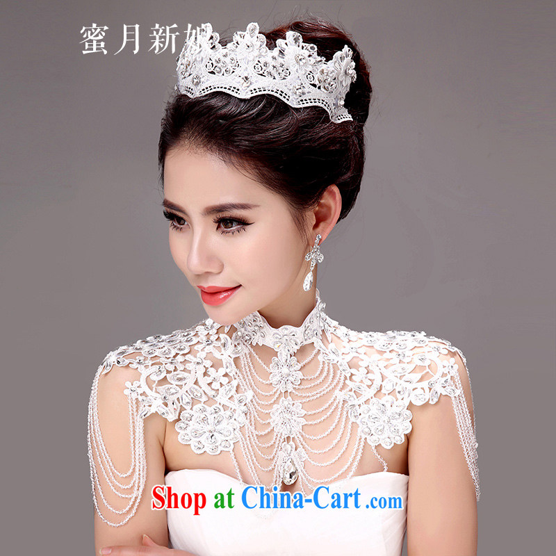 Honeymoon bridal bridal shoulder link Korean-style wedding lace jewelry Wedding Fashion Accessories wedding jewelry white