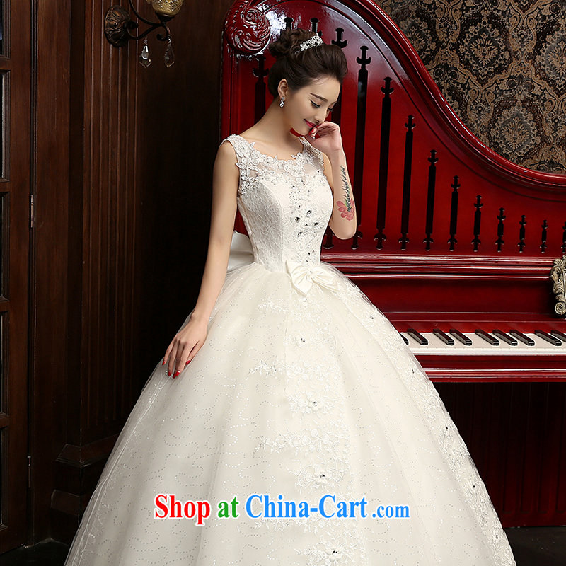 wedding dresses 2015 spring and summer new Korean minimalist shoulders with graphics thin marriages a Field shoulder stylish wedding white M, Su Xiang, and, on-line shopping