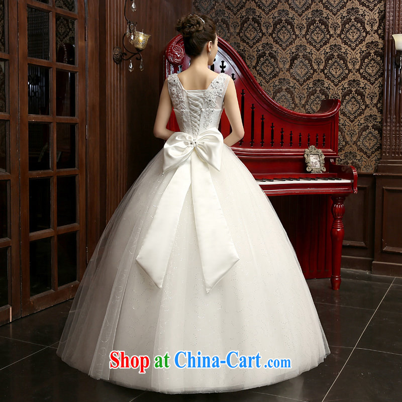 wedding dresses 2015 spring and summer new Korean minimalist shoulders with graphics thin marriages a Field shoulder stylish wedding white M, Su Xiang, and, on-line shopping