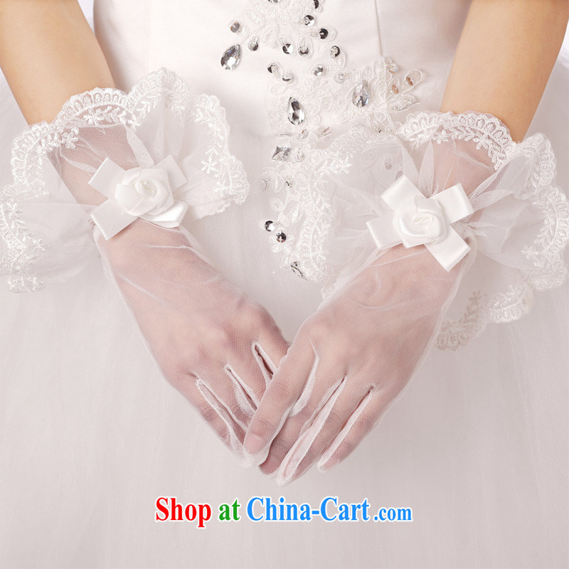 Honeymoon bridal wedding gloves bridal short gloves wedding accessories Openwork lace gloves dress gloves white, Honeymoon bridal, shopping on the Internet