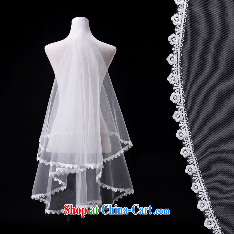 Honeymoon bridal bridal head yarn boutique lace lace and yarn bridal and wedding accessories 1.5M head yarn white, Honeymoon bridal, shopping on the Internet