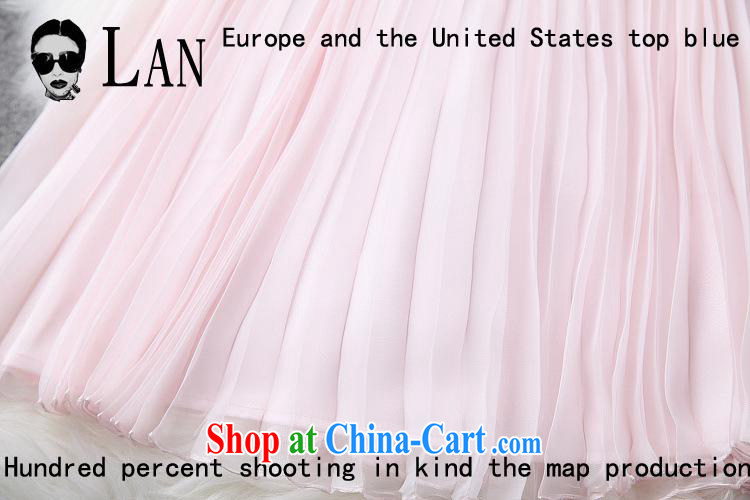 2014 high-end custom spring dress new heavy industry embroidery V-neck 100 hem the waist dress dresses T 1340 red XL pictures, price, brand platters! Elections are good character, the national distribution, so why buy now enjoy more preferential! Health