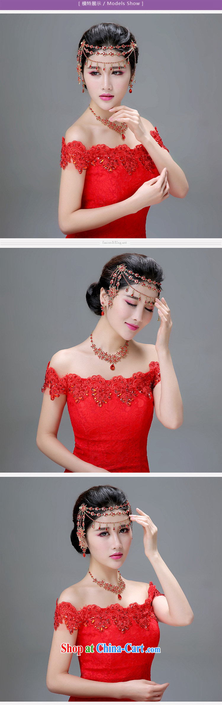 Honeymoon bridal bride-trim red Korean-style wedding hair accessories wedding dresses accessories wedding wood drill with wedding-band Magenta pictures, price, brand platters! Elections are good character, the national distribution, so why buy now enjoy more preferential! Health