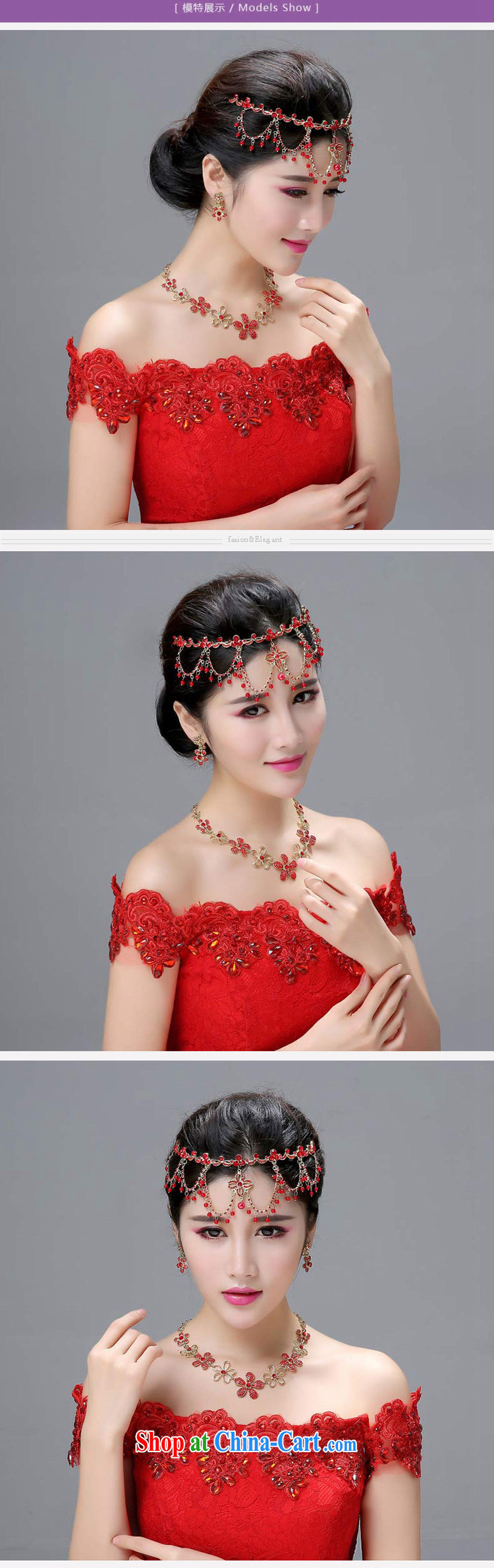 Honeymoon bridal bride-trim red Korean-style wedding hair accessories wedding dresses accessories wedding wood drill red jewelry wedding-band Magenta pictures, price, brand platters! Elections are good character, the national distribution, so why buy now enjoy more preferential! Health