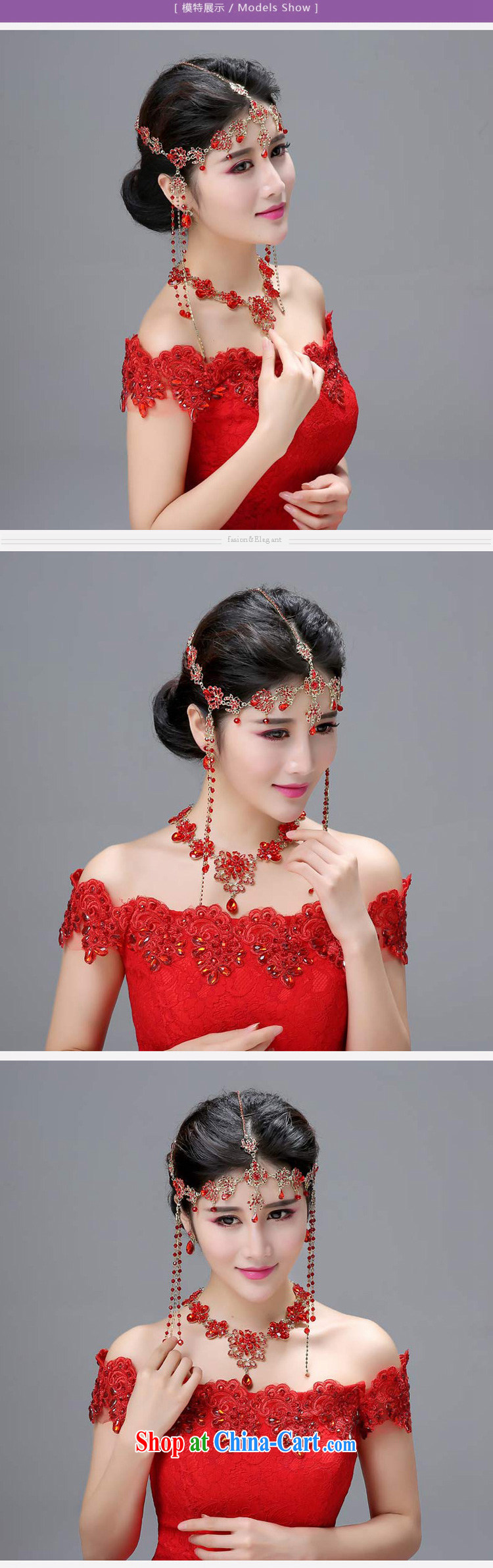 Honeymoon bridal bride-trim red Korean-style wedding hair accessories wedding dresses accessories wedding wood drill with wedding-band Magenta pictures, price, brand platters! Elections are good character, the national distribution, so why buy now enjoy more preferential! Health