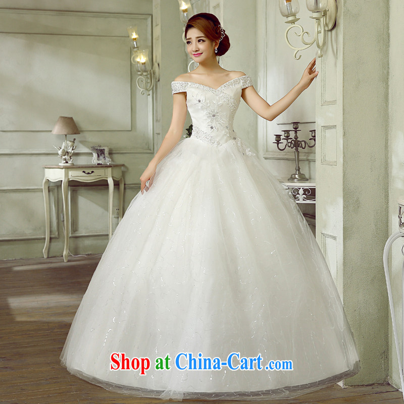 2014 new wedding dresses Korean sweet Deep V for brides with Princess lace straps, cultivating graphics thin white Custom size 7 Day Shipping, 100 Ka-ming, and shopping on the Internet