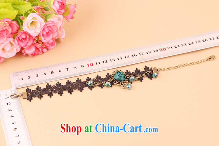 Han Park (cchappiness) Europe and America retro fashion chains only American roses black lace personalized sense pin high jewelry green pictures, price, brand platters! Elections are good character, the national distribution, so why buy now enjoy more preferential! Health