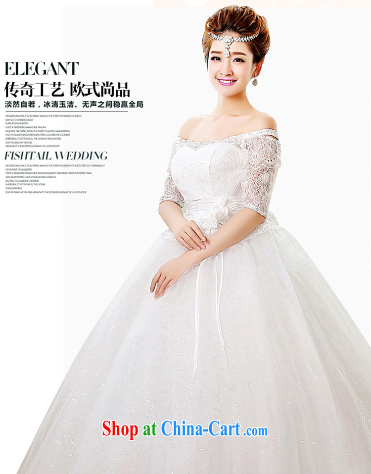 Time his wedding dresses new 2015 spring and summer, long-sleeved bridal wedding pregnant women high waist a field shoulder lace stylish and simple the code white XXL pictures, price, brand platters! Elections are good character, the national distribution, so why buy now enjoy more preferential! Health