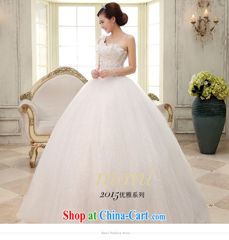 Time Syria, Japan, and South Korea wedding dresses dress 2015 new spring and summer Korean style single shoulder flowers larger graphics thin female white L pictures, price, brand platters! Elections are good character, the national distribution, so why buy now enjoy more preferential! Health