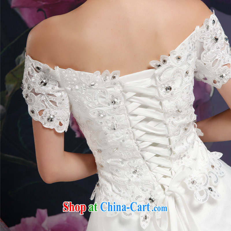 Recall that the red paint a shoulder strap tail wedding Korean-style wood drill long white, Princess bride marriage wedding H 13,869 white XL, recalling that the red makeup, shopping on the Internet